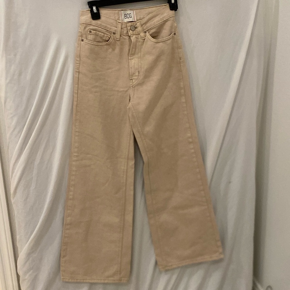 Urban outfitters BDG khaki tan wide leg Jeans size 24